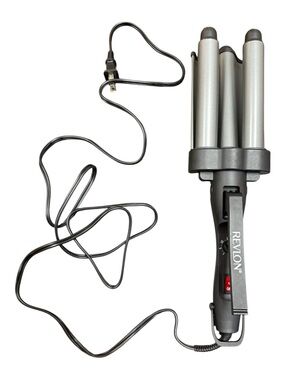 Revlon Perfect Heat Triple Ceramic 1" Jumbo Barrel Hair Waver 3 Barrel